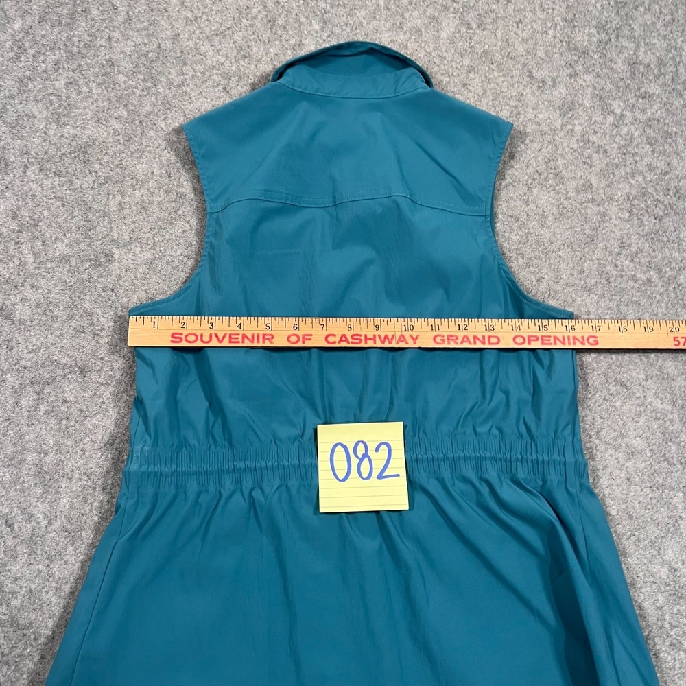 Athleta Borealis Green Levitate Poplin Sleeveless‎ Tank Top Women's Size Small - Picture 5 of 5